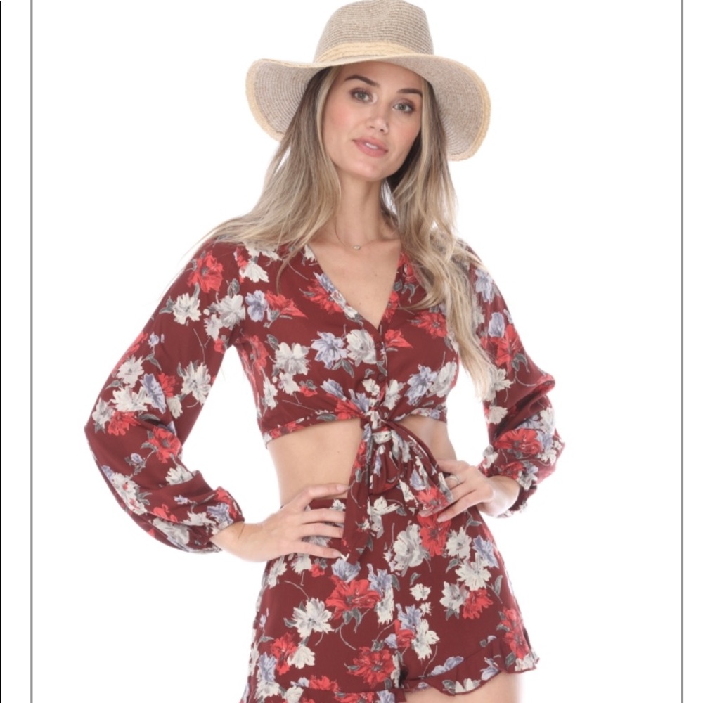2 PC set crop top